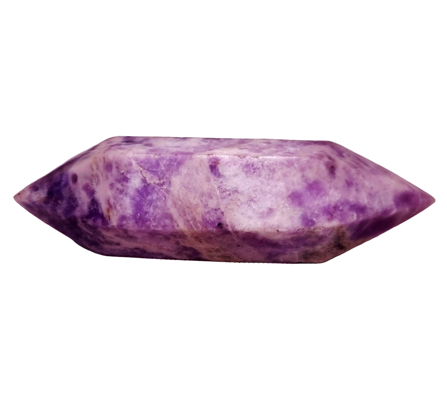 LEPIDOLITE DOUBLE TERMINATED CRYSTAL WAND  - AKASHIC RECORDS