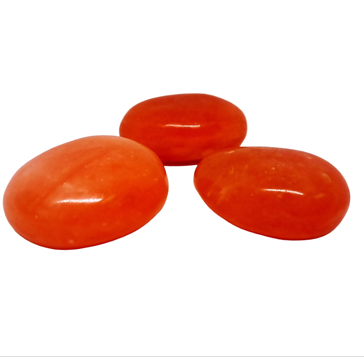 ORANGE CALCITE POLISHED GALLETS - SPIRITUAL GROWTH