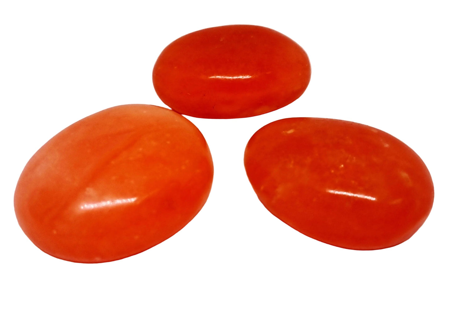 ORANGE CALCITE POLISHED GALLETS - SPIRITUAL GROWTH