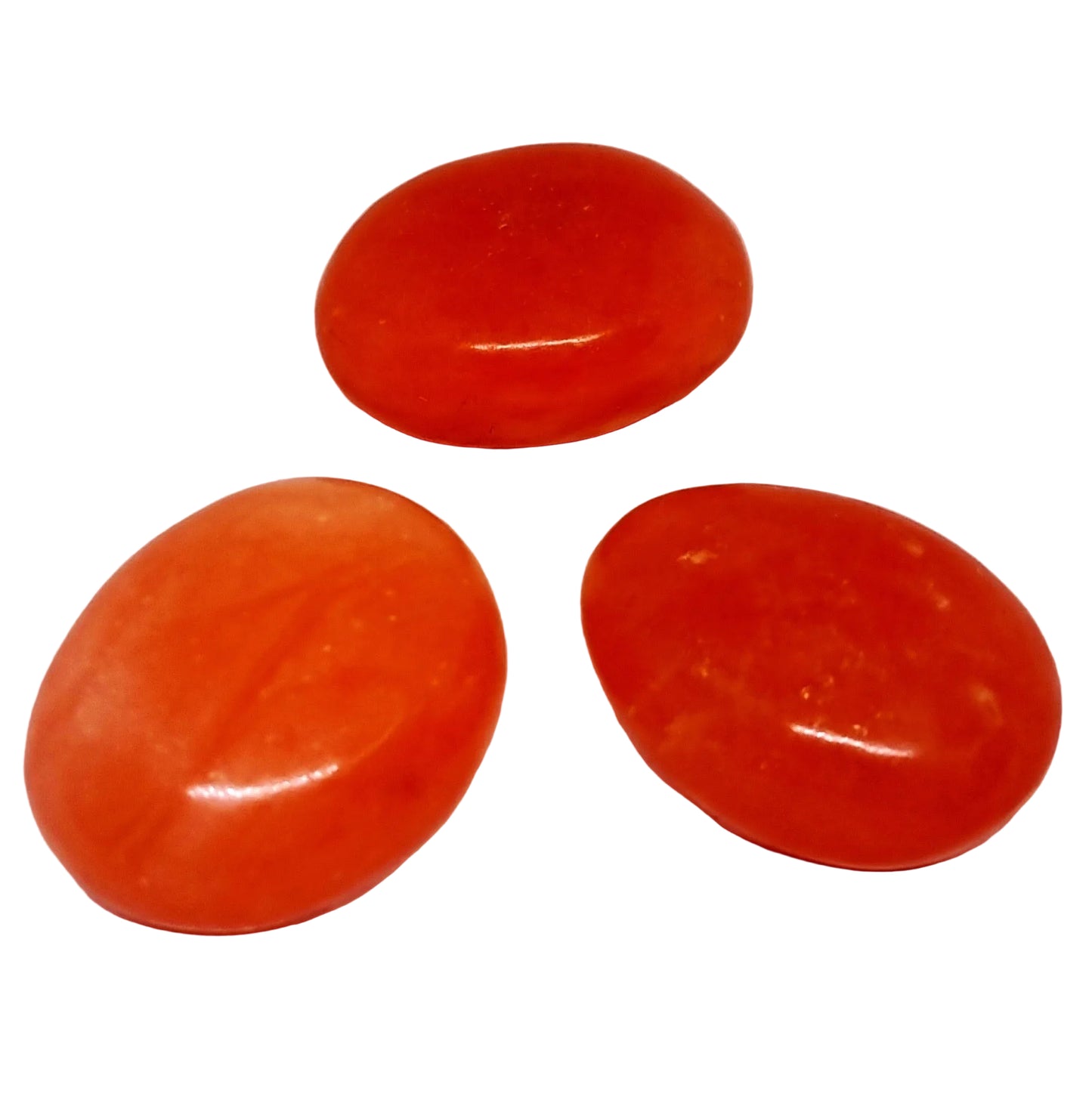 ORANGE CALCITE POLISHED GALLETS - SPIRITUAL GROWTH