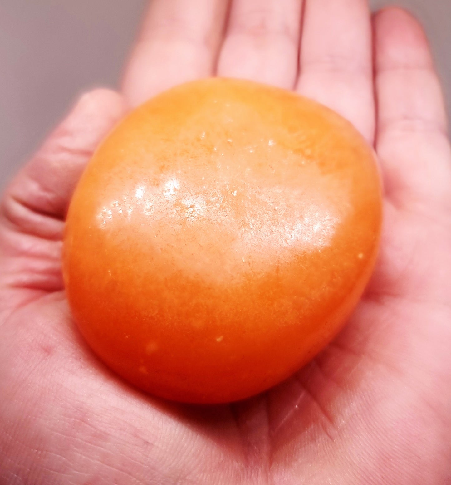 ORANGE CALCITE POLISHED GALLETS - SPIRITUAL GROWTH