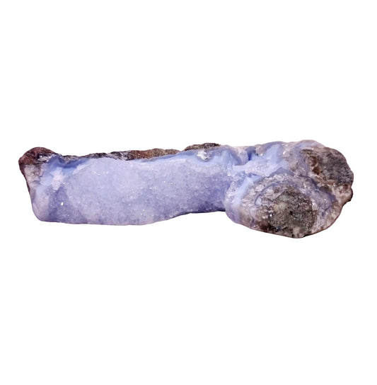 BLUE LACE AGATE GEODE 155 g - COMMUNICATION & COURAGE