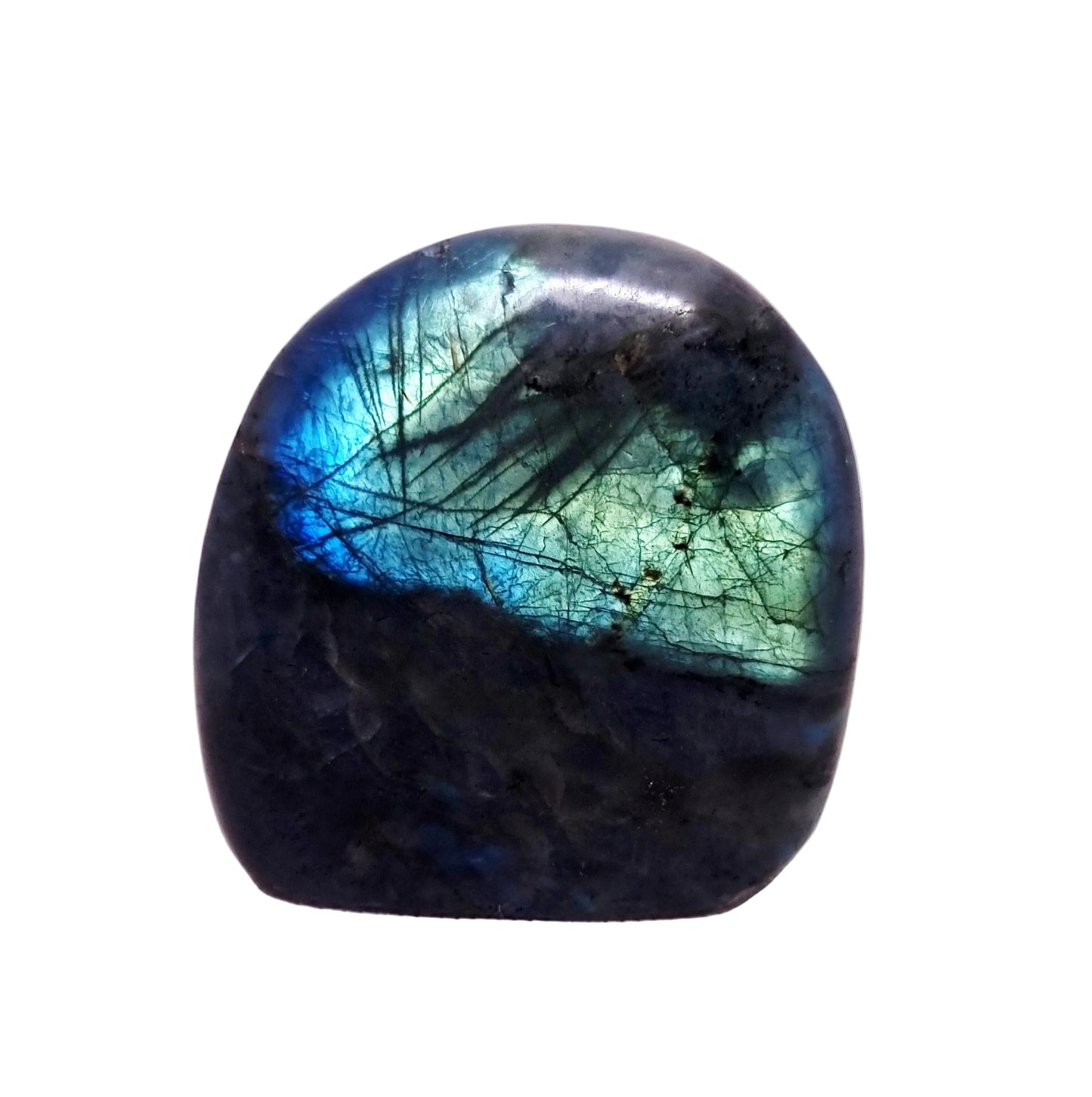 BLUE & GREEN FLASH LABRADORITE FREEFORM 395 g - CLAIRVOYANCE
