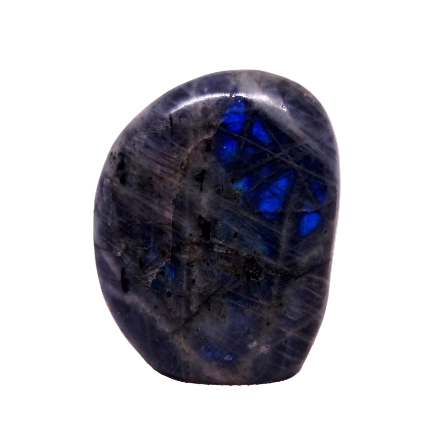 BLUE & GREEN FLASH LABRADORITE FREEFORM 199 g - CLAIRVOYANCE