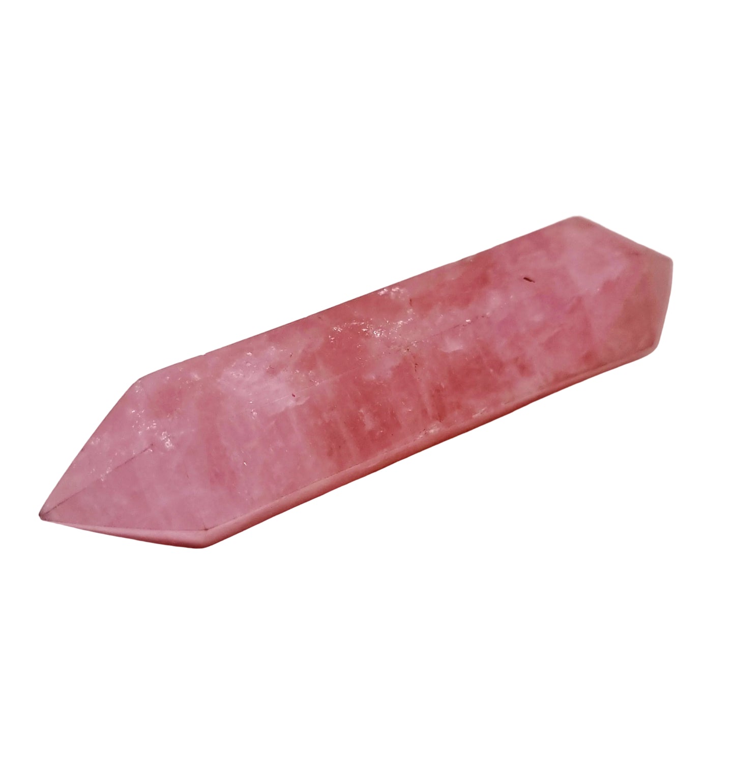 ROSE QUARTZ DOUBLE TERMINATED WAND - UNCONDITIONAL LOVE