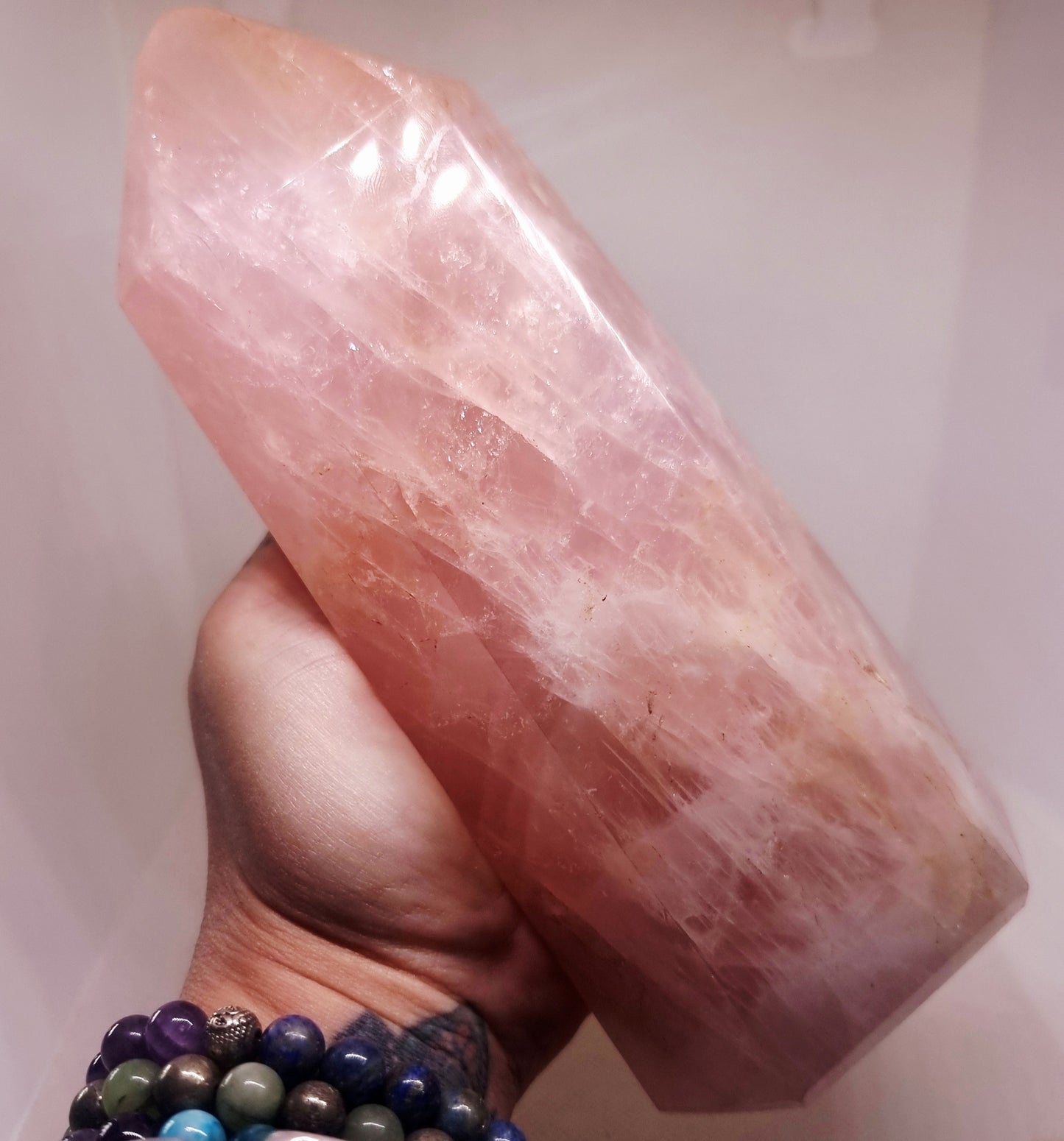 ROSE QUARTZ POLISHED TOWER 18 cm - UNCONDITIONAL LOVE
