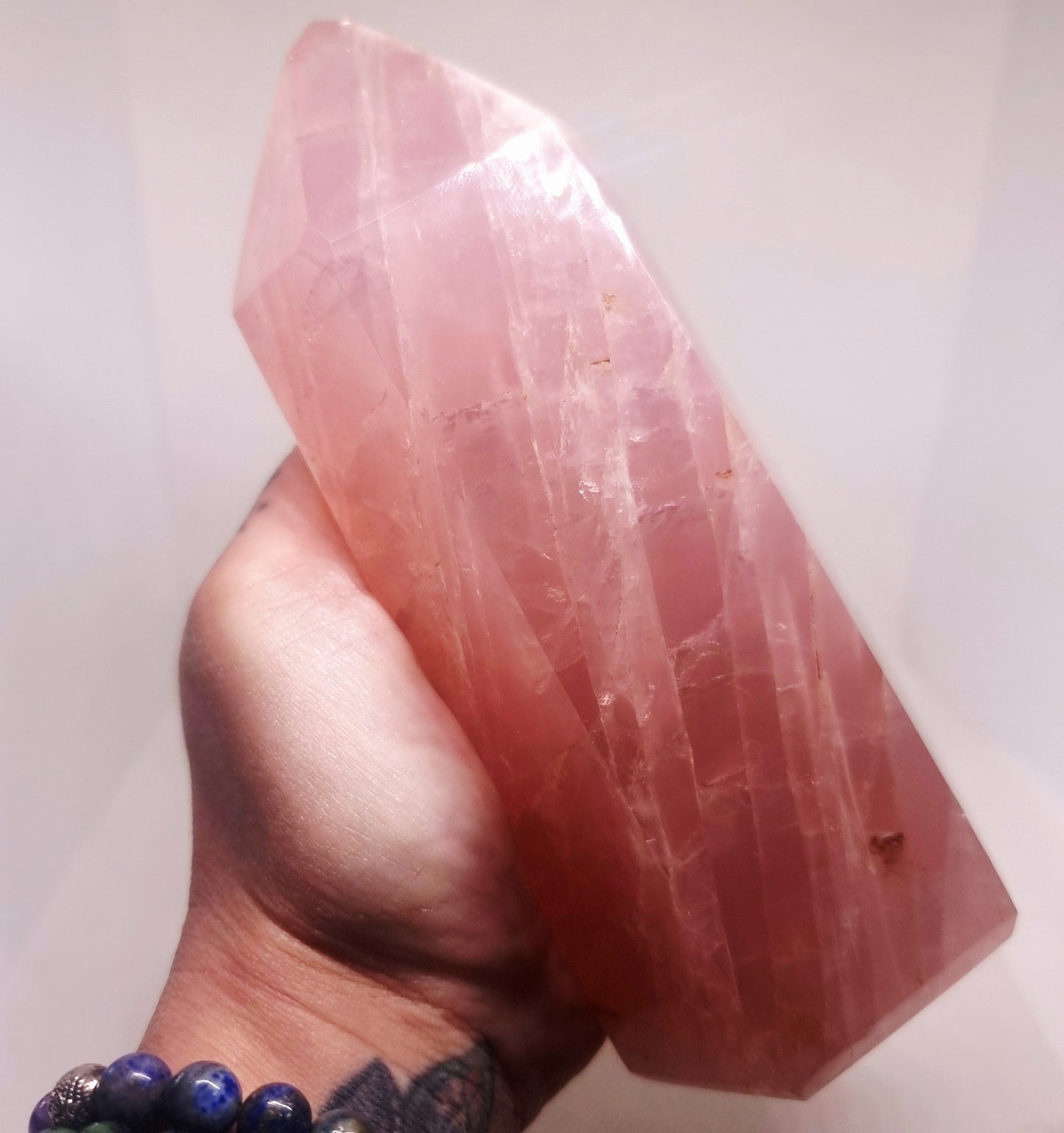 ROSE QUARTZ POLISHED TOWER 15 cm - UNCONDITIONAL LOVE