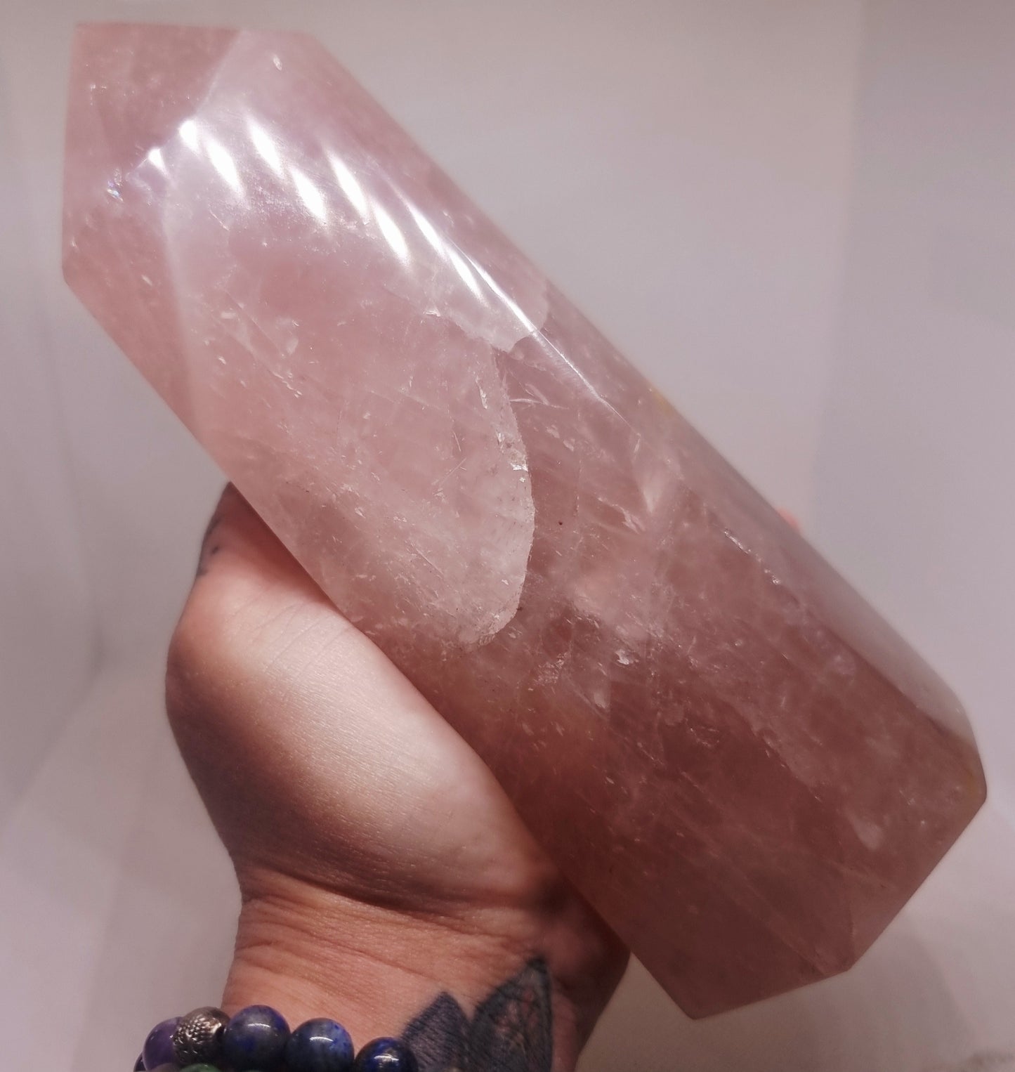 ROSE QUARTZ POLISHED TOWER 17 cm - UNCONDITIONAL LOVE