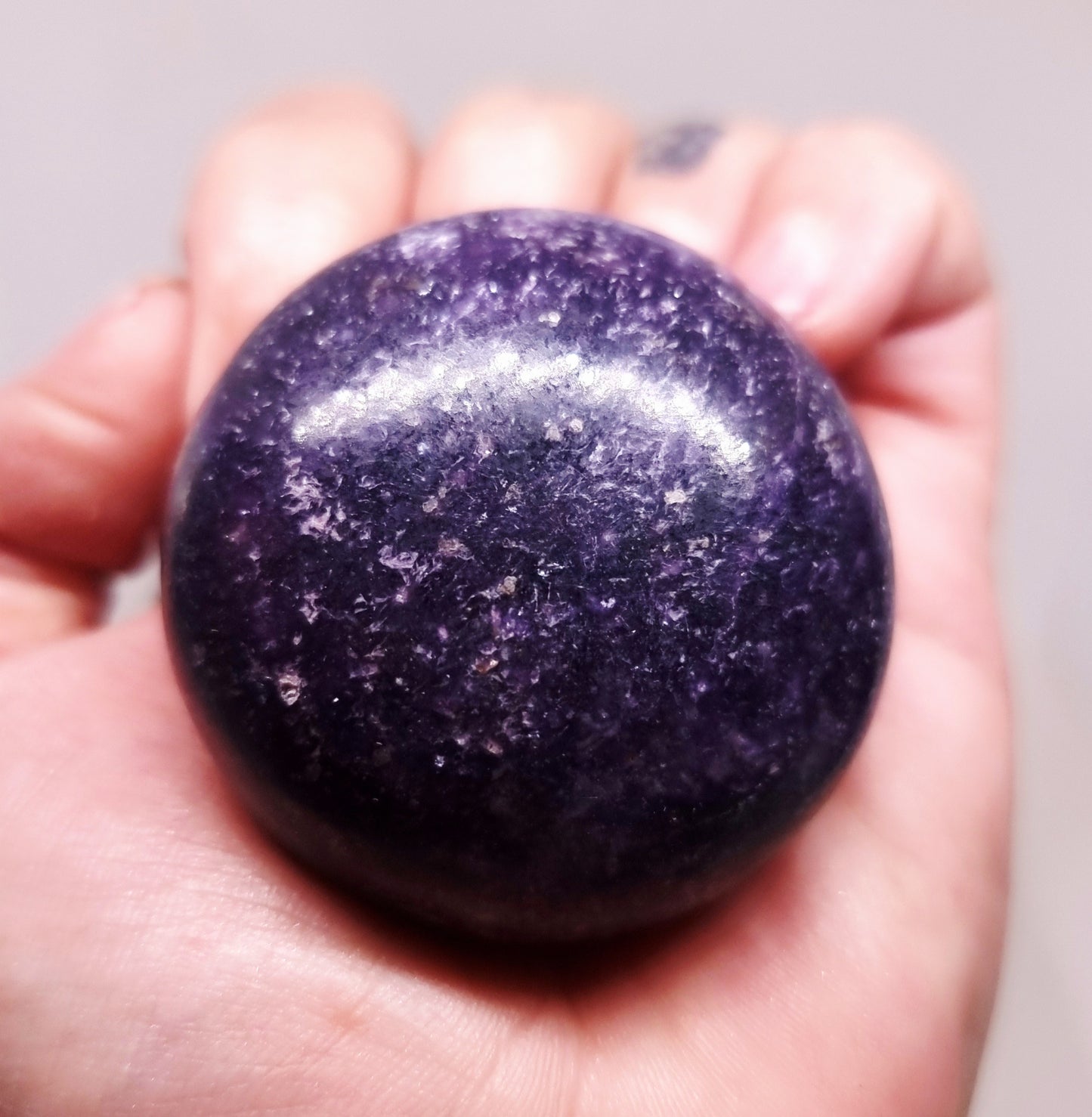 LEPIDOLITE POLISHED GALLETS - AKASHIC RECORDS