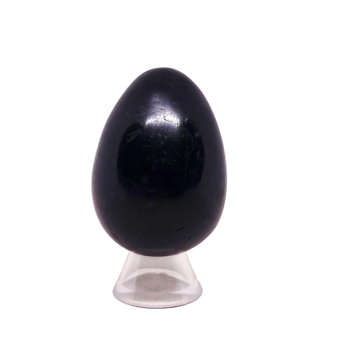 BLACK TOURMALINE POLISHED EGGS - SHAMANIC PROTECTION