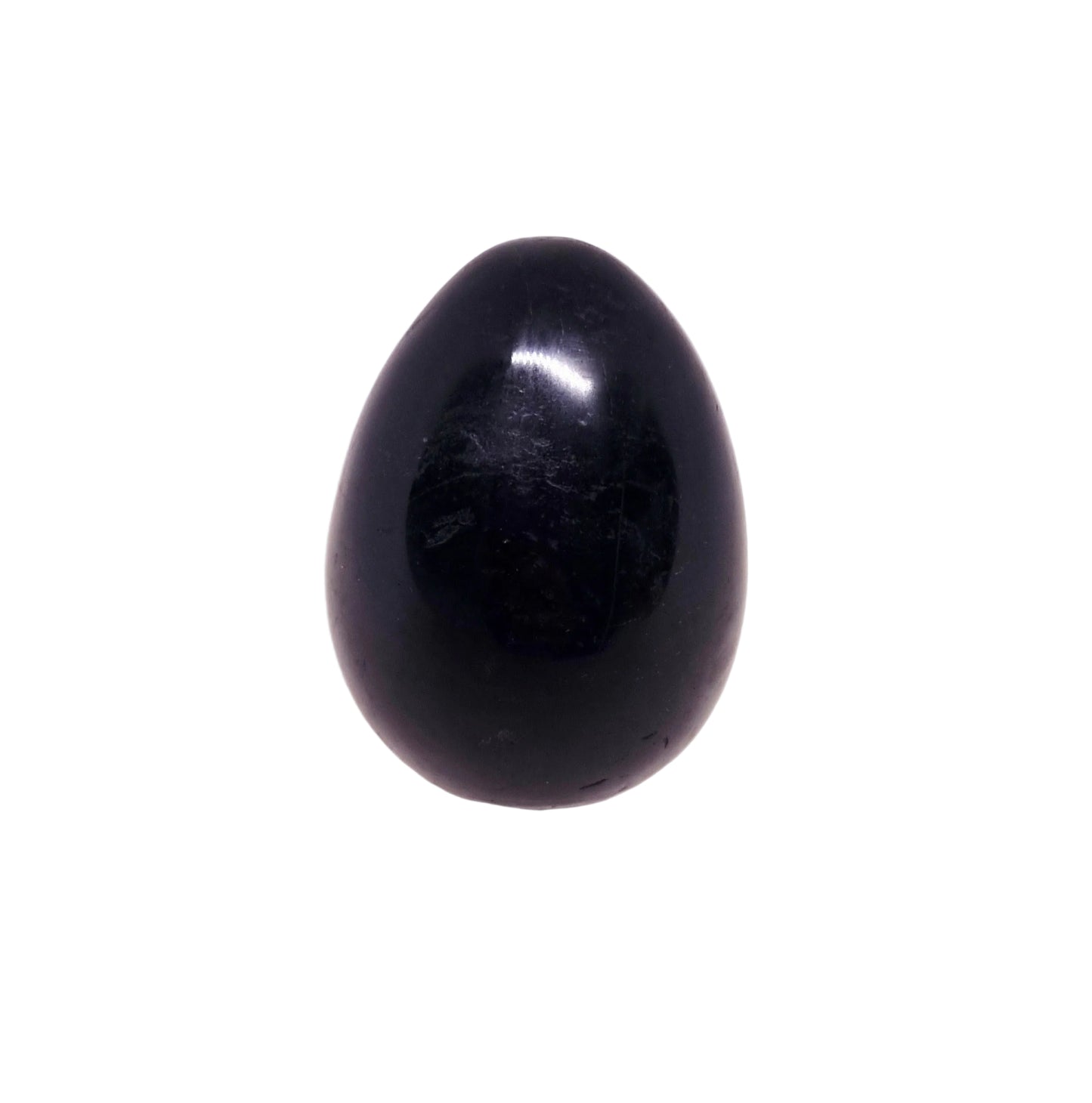 BLACK TOURMALINE POLISHED EGGS - SHAMANIC PROTECTION