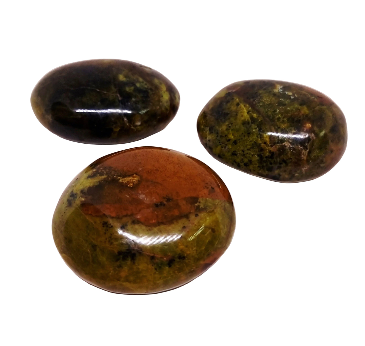 RARE DARK GREEN OPAL GALLETS - WEALTH & HARMONY