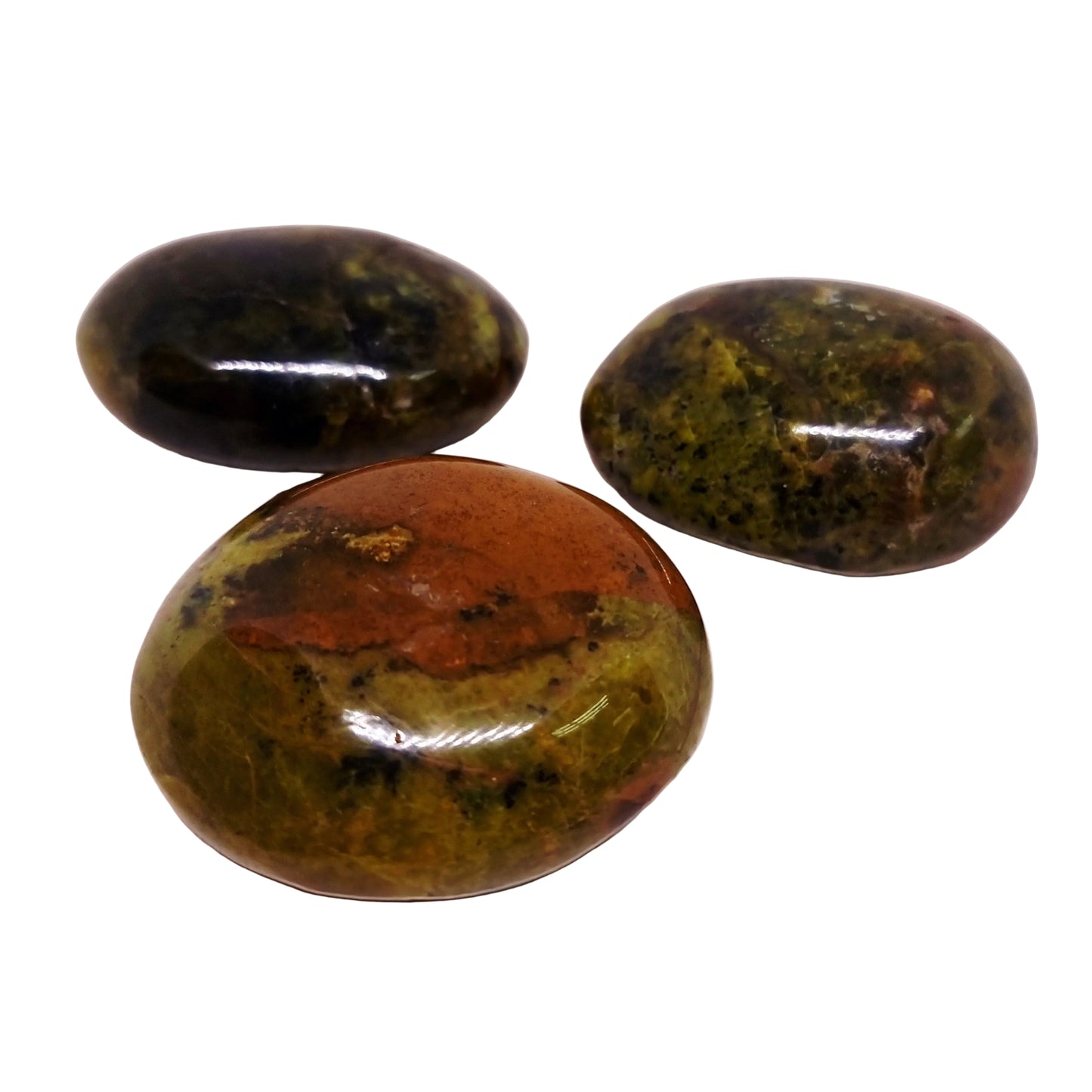 RARE DARK GREEN OPAL GALLETS - WEALTH & HARMONY