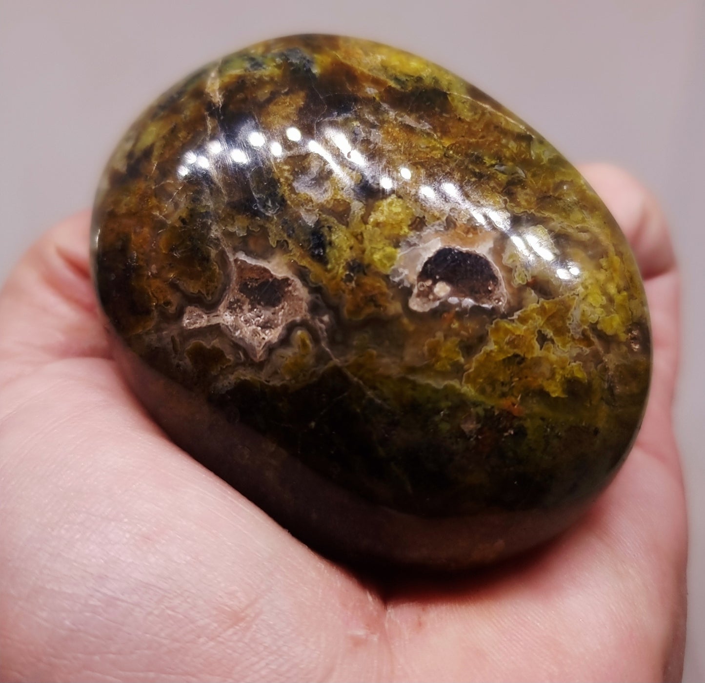 RARE DARK GREEN OPAL GALLETS - WEALTH & HARMONY