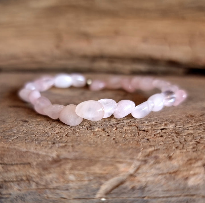 Rose Quartz Nugget Bracelet - Wildlings Crystals South Africa