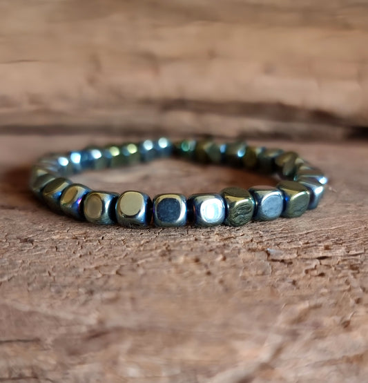 HEMATITE NUGGET BRACELET - GROUNDING AND PROTECTION