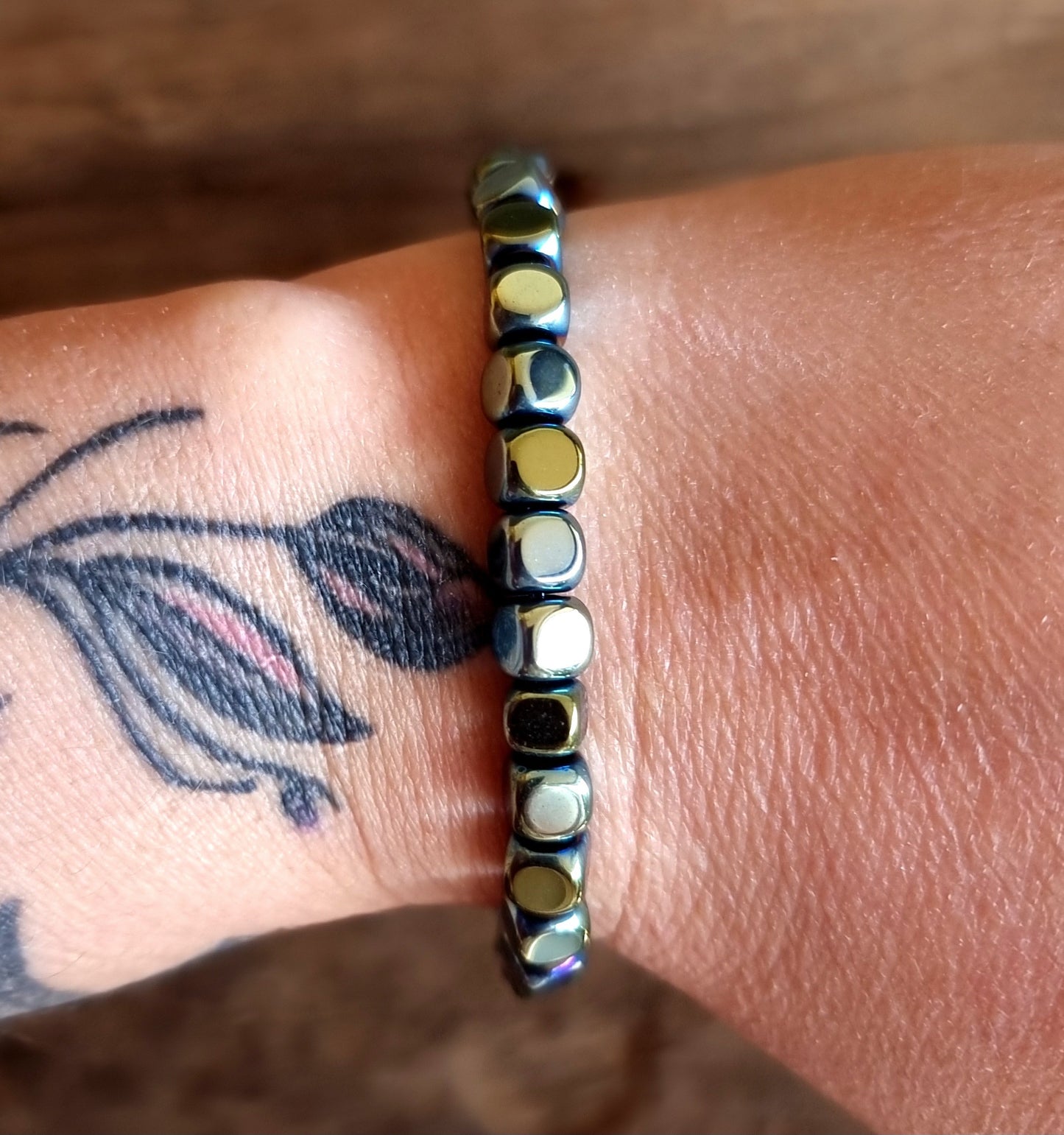 HEMATITE NUGGET BRACELET - GROUNDING AND PROTECTION