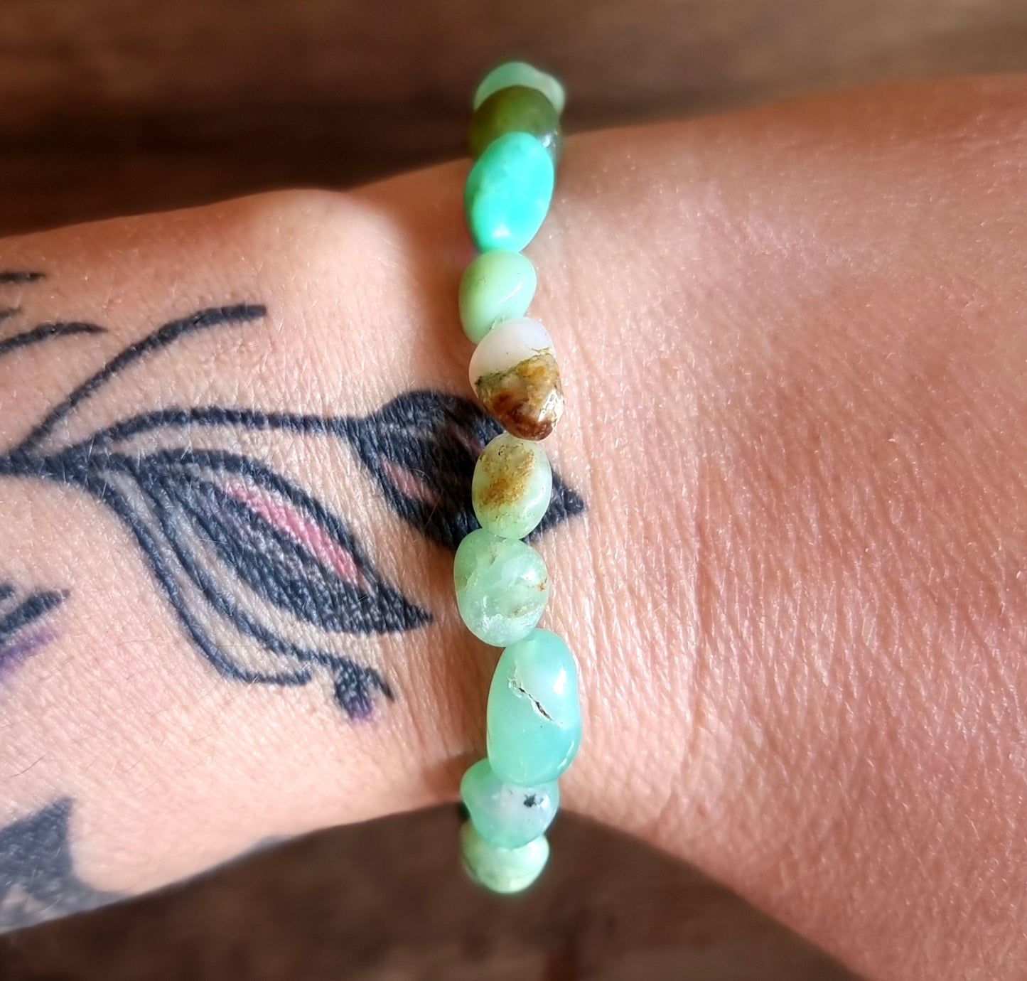 CHRYSOPRASE NUGGET BRACELET - HEARTBREAK HEALER