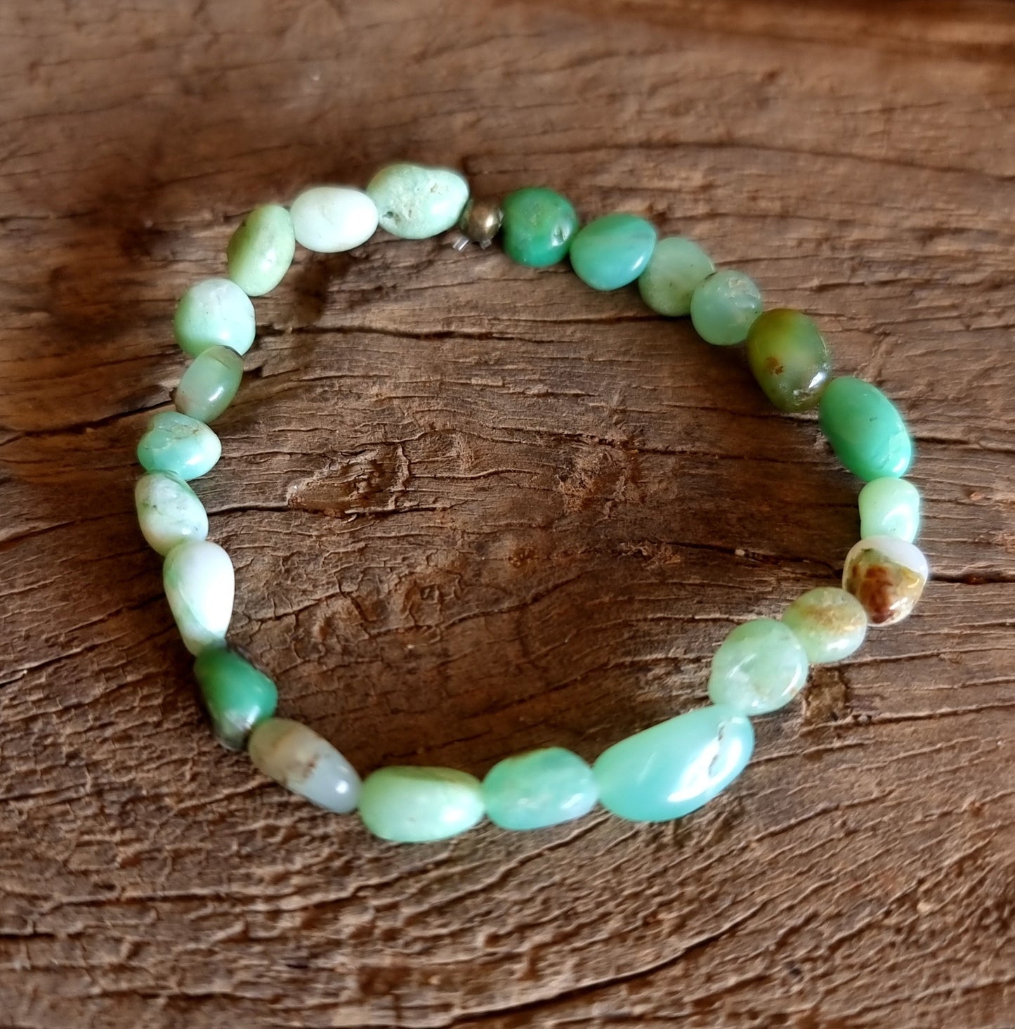 CHRYSOPRASE NUGGET BRACELET - HEARTBREAK HEALER