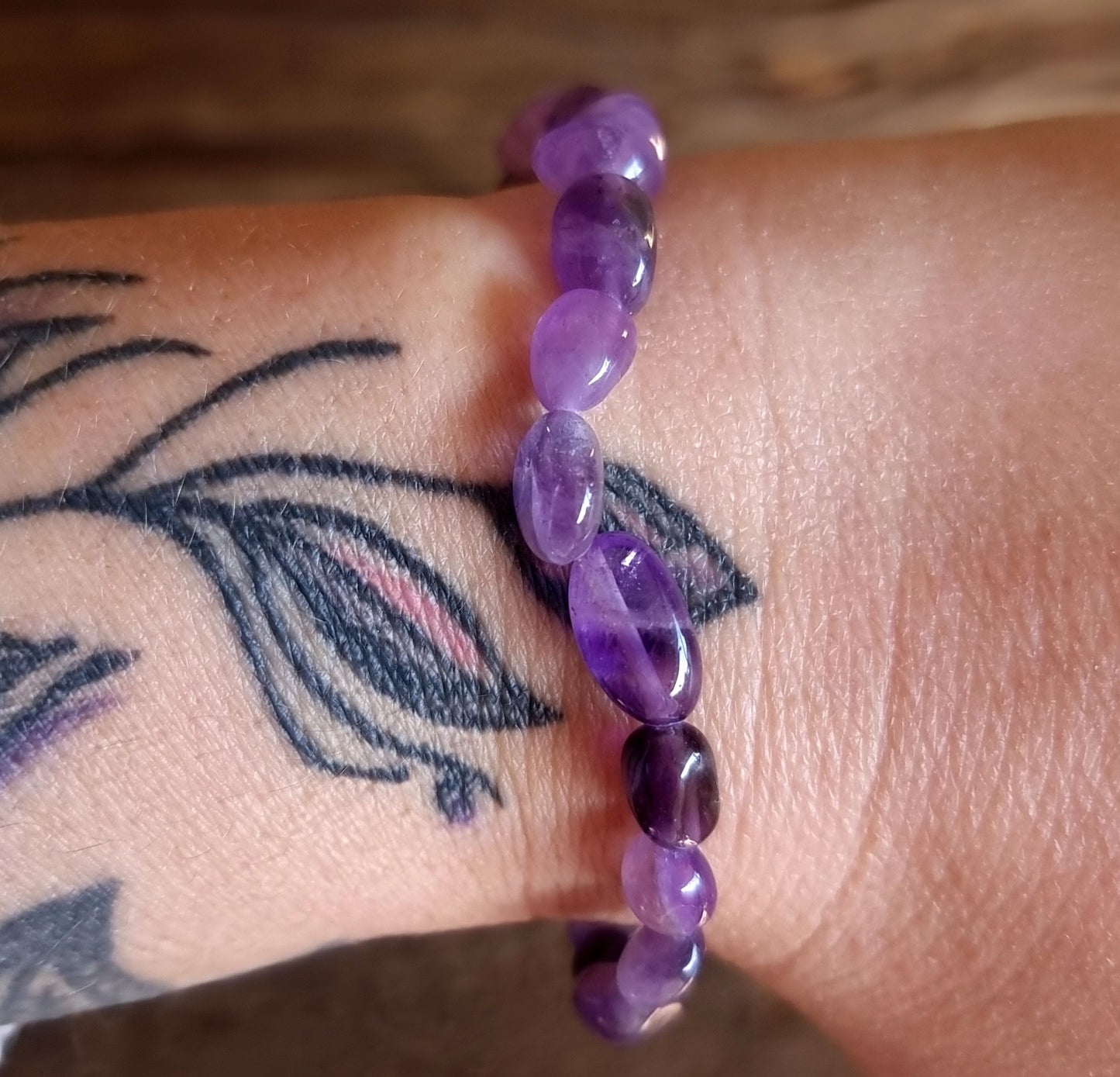 AMETHYST NUGGET BRACELET - INTUITION