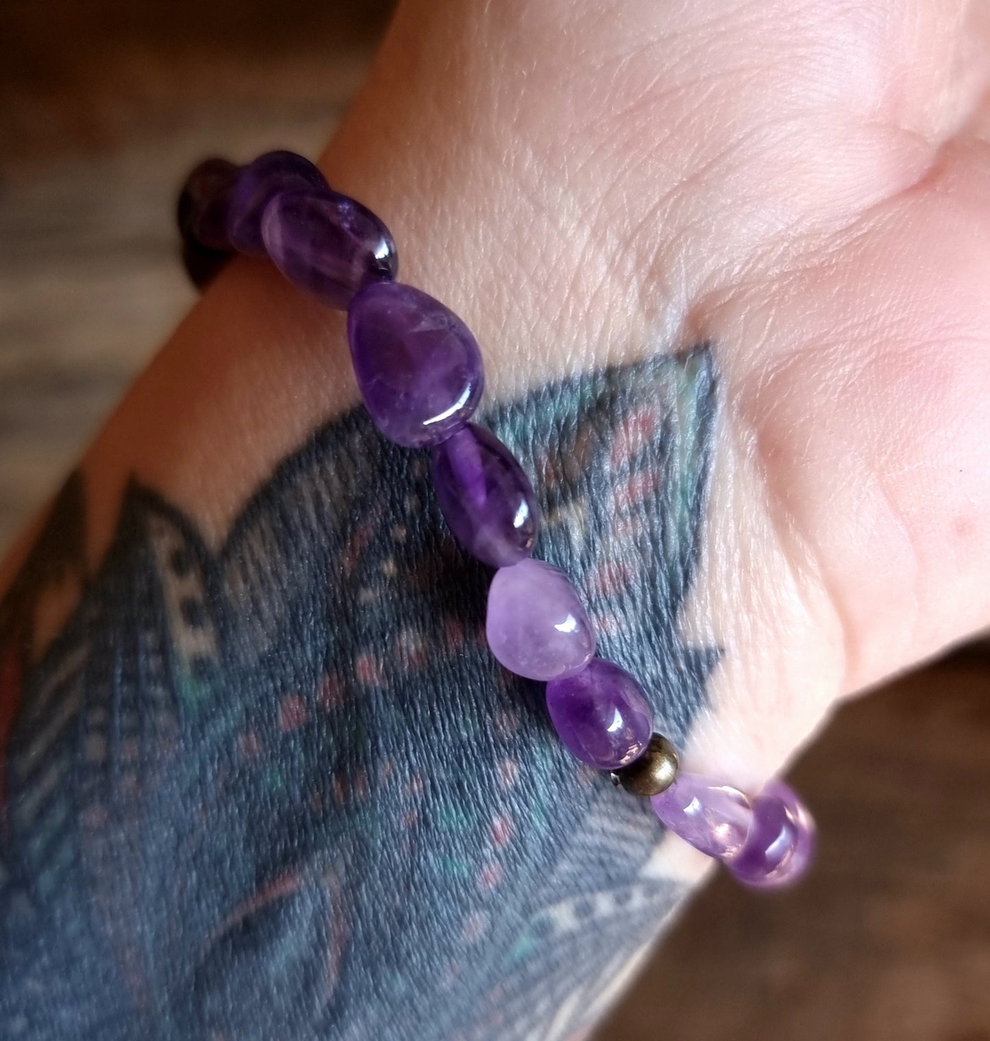 AMETHYST NUGGET BRACELET - INTUITION