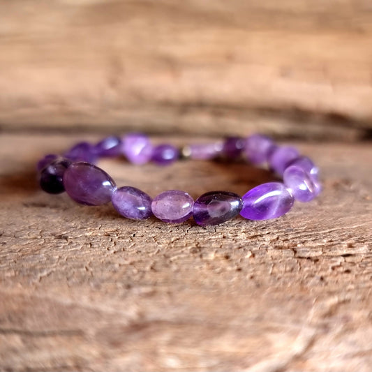AMETHYST NUGGET BRACELET - INTUITION