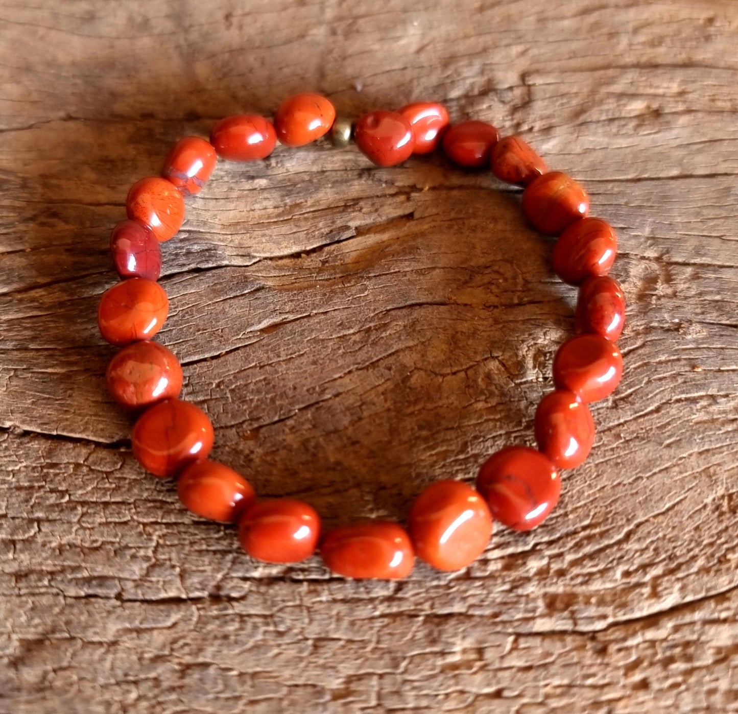 RED JASPER NUGGET BRACELET - GROUNDING & PROTECTION