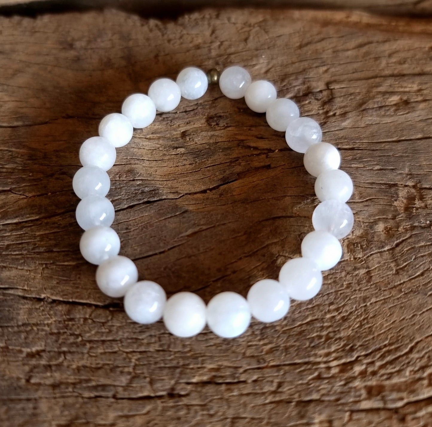 RAINBOW MOONSTONE ENERGY BRACELET 8 mm - INTUITION