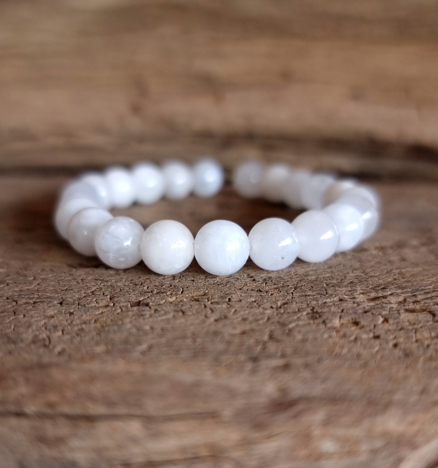 RAINBOW MOONSTONE ENERGY BRACELET 8 mm - INTUITION