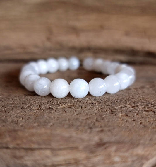 RAINBOW MOONSTONE ENERGY BRACELET 8 mm - INTUITION