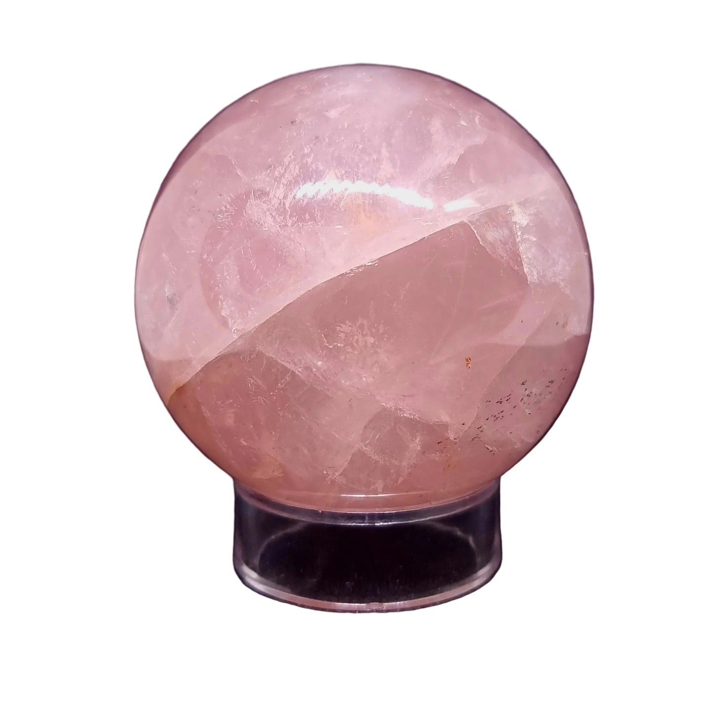 ROSE QUARTZ WITH STAR ASTERISM POLISHED SPHERE 6 cm ( 519g )