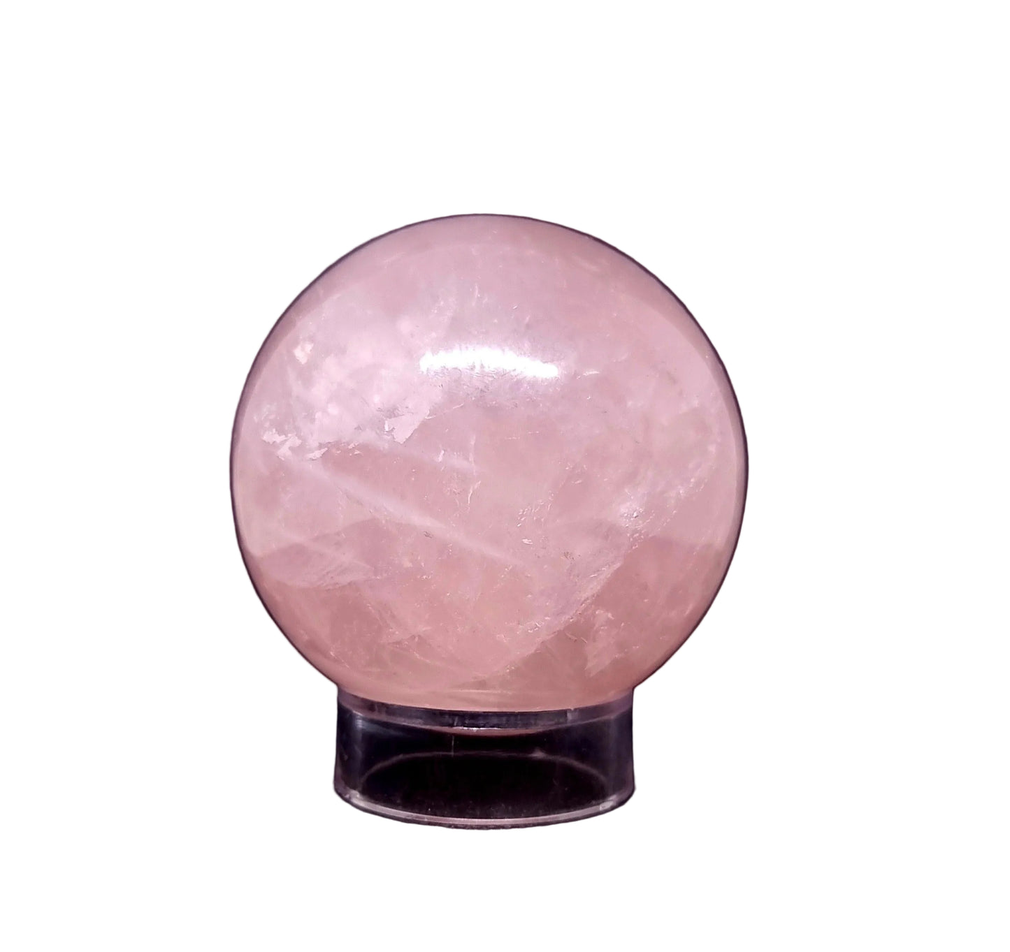 ROSE QUARTZ WITH STAR ASTERISM POLISHED SPHERE 7 cm ( 589g )