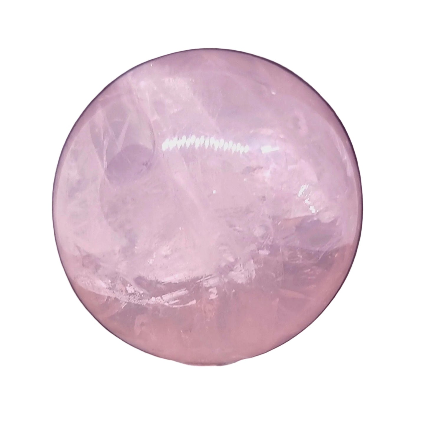 ROSE QUARTZ WITH STAR ASTERISM POLISHED SPHERE 5 cm ( 417g )