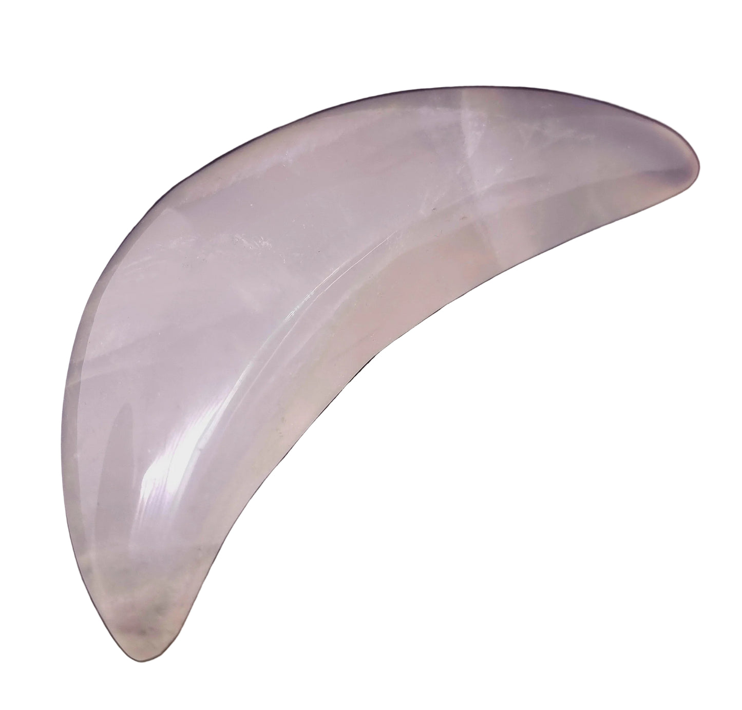 ROSE QUARTZ POLISHED CRESCENT MOON (471g)