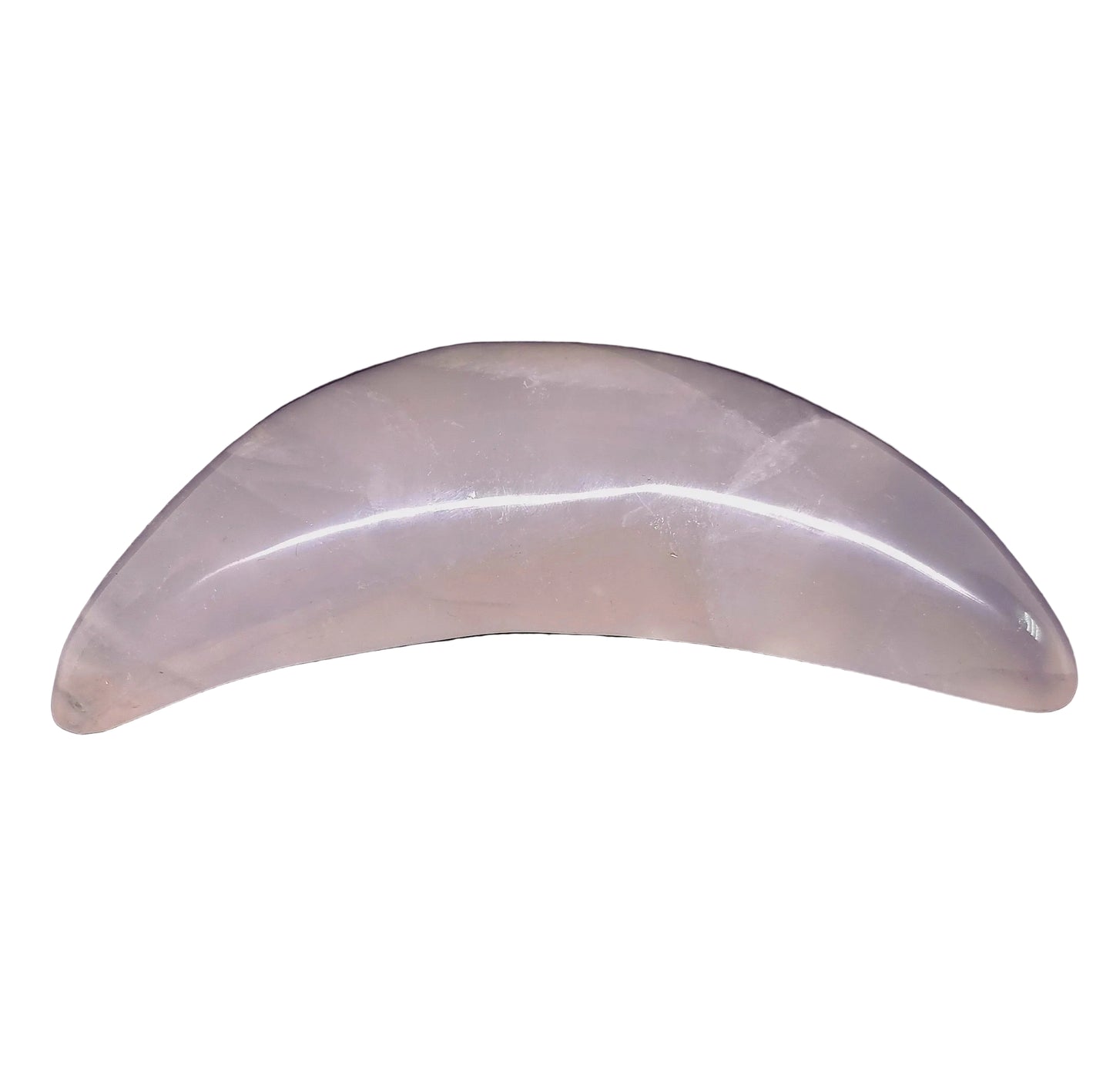 ROSE QUARTZ POLISHED CRESCENT MOON (471g)