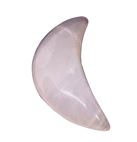 ROSE QUARTZ POLISHED CRESCENT MOON (471g)