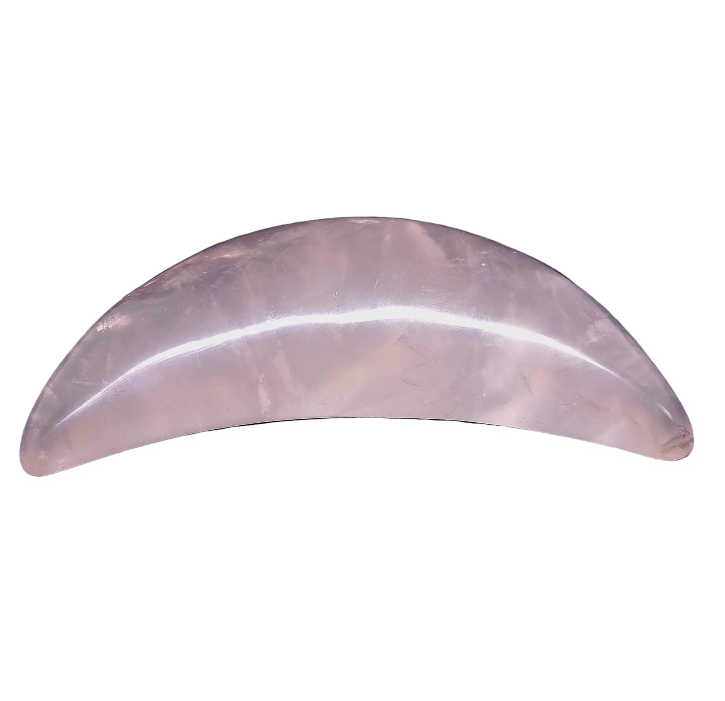 ROSE QUARTZ POLISHED CRESCENT MOON (371g)