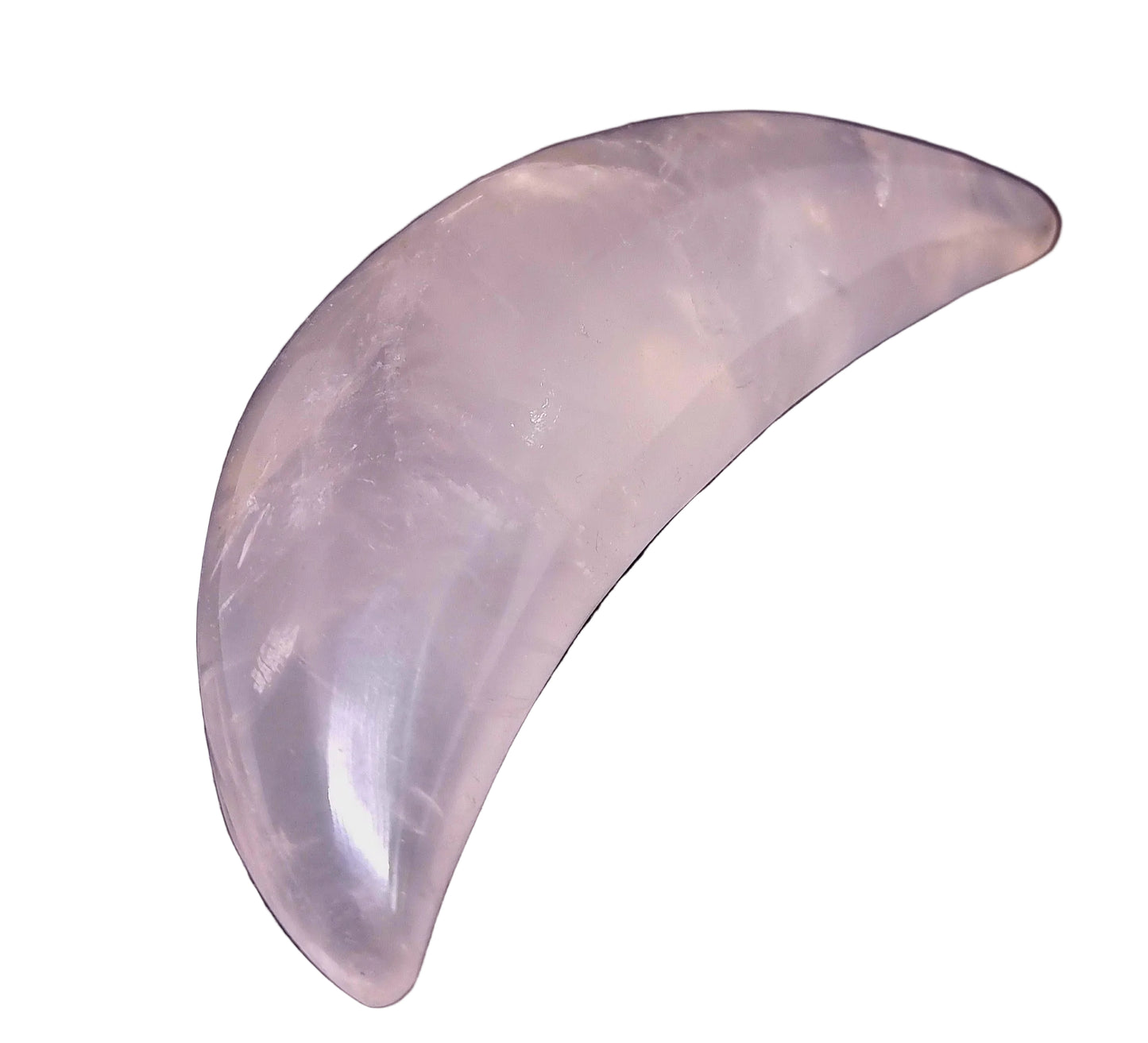 ROSE QUARTZ POLISHED CRESCENT MOON (371g)