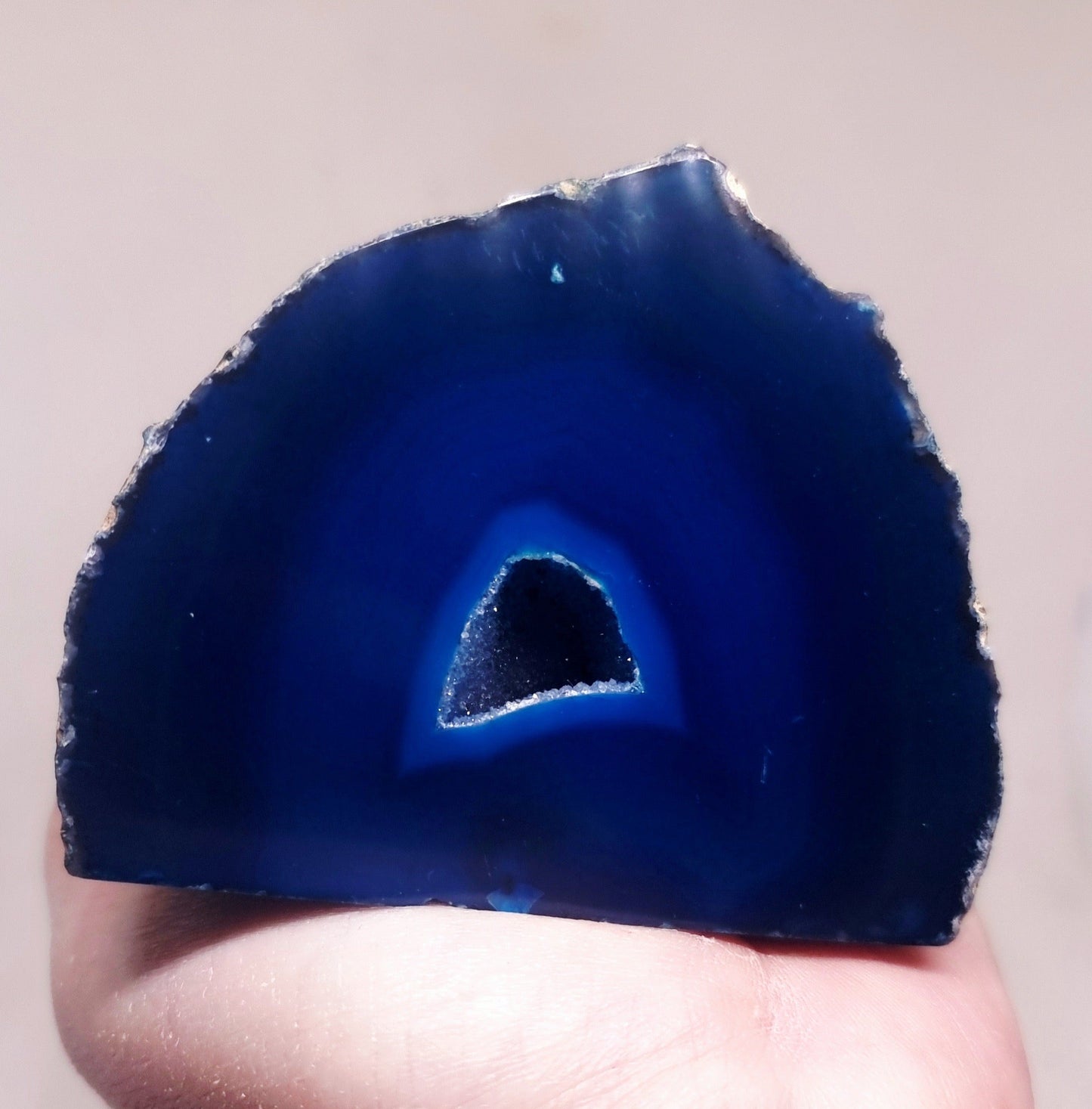 TEAL AGATE GEODE 300 g - INNER PEACE