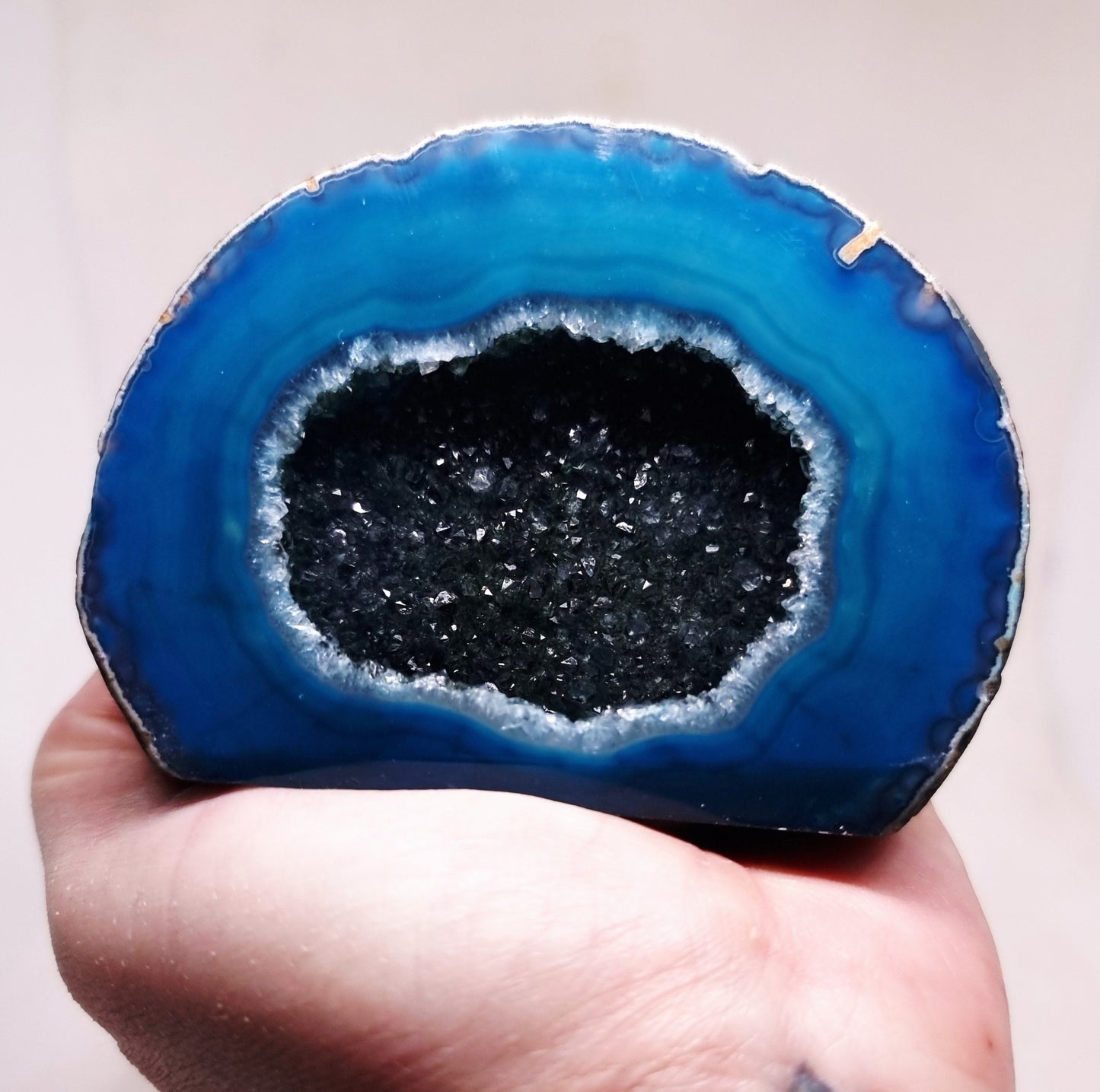 TEAL AGATE GEODE 277 g - INNER PEACE