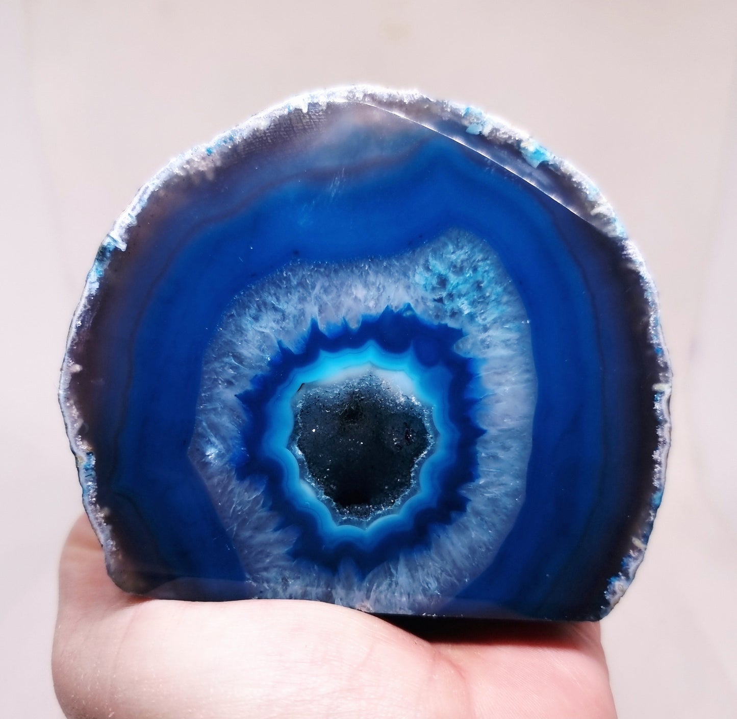 TEAL AGATE GEODE 489 g - INNER PEACE