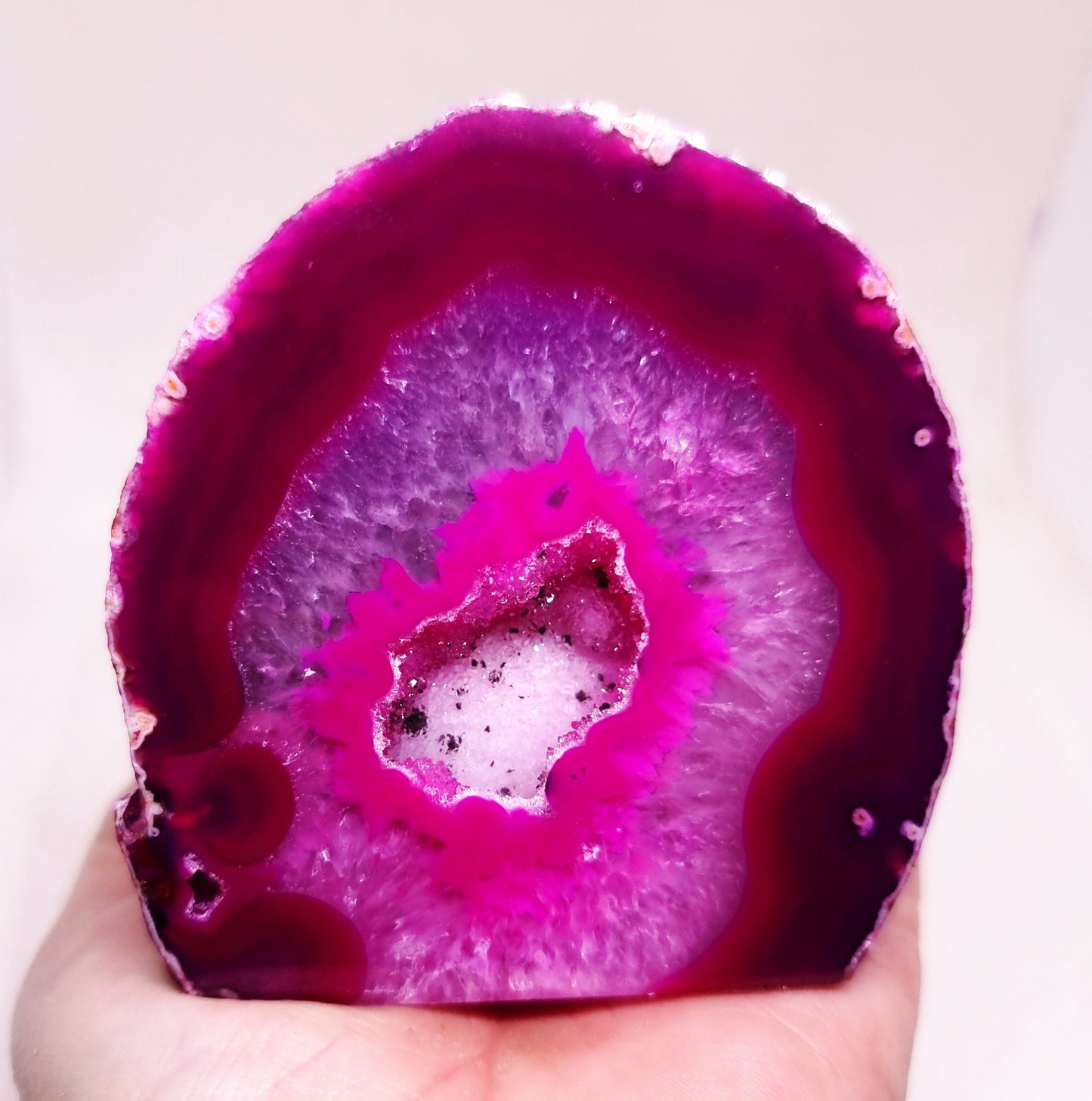 PINK AGATE GEODE 351 g - PASSION