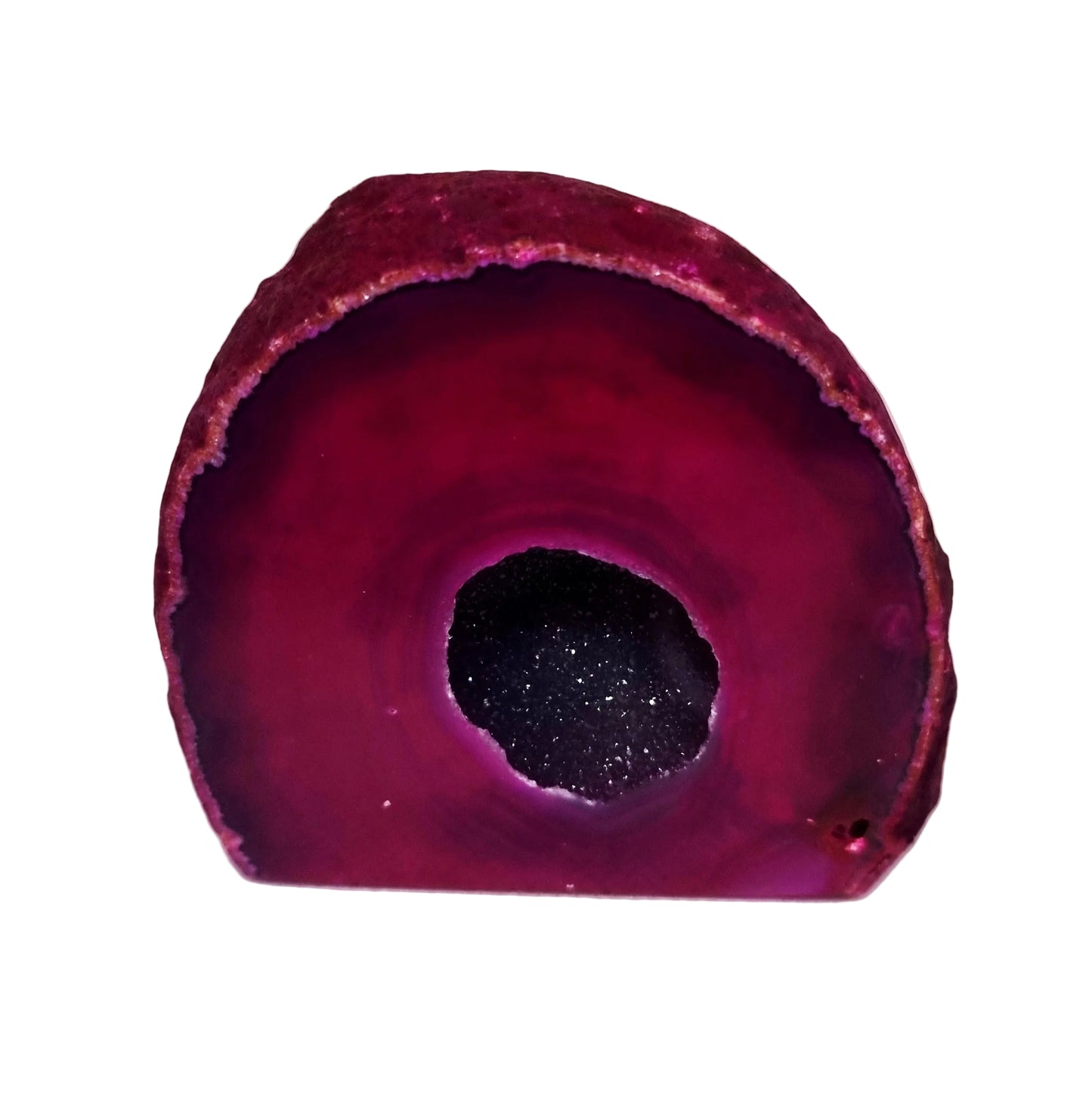 PINK AGATE GEODE 350 g - PASSION