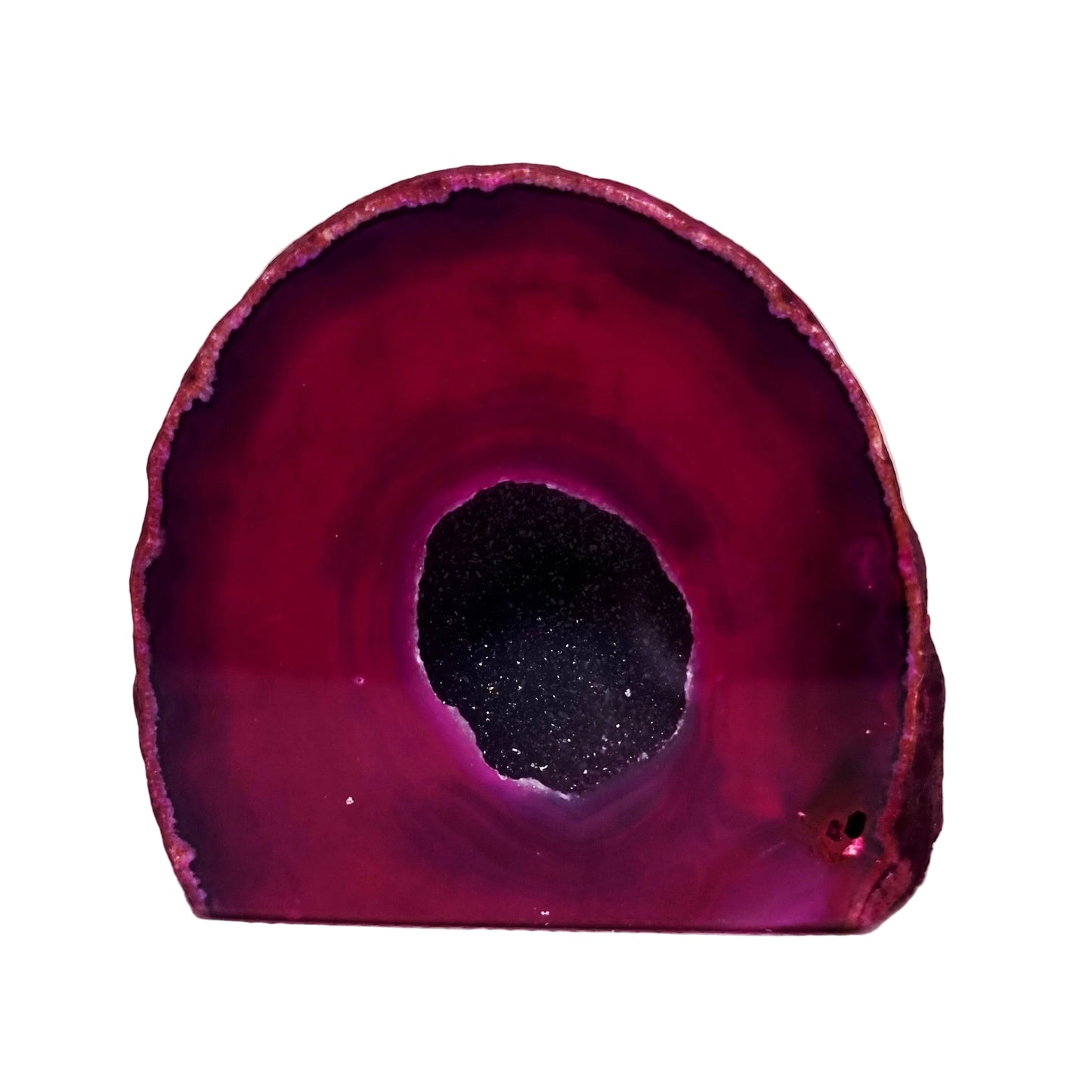 PINK AGATE GEODE 350 g - PASSION