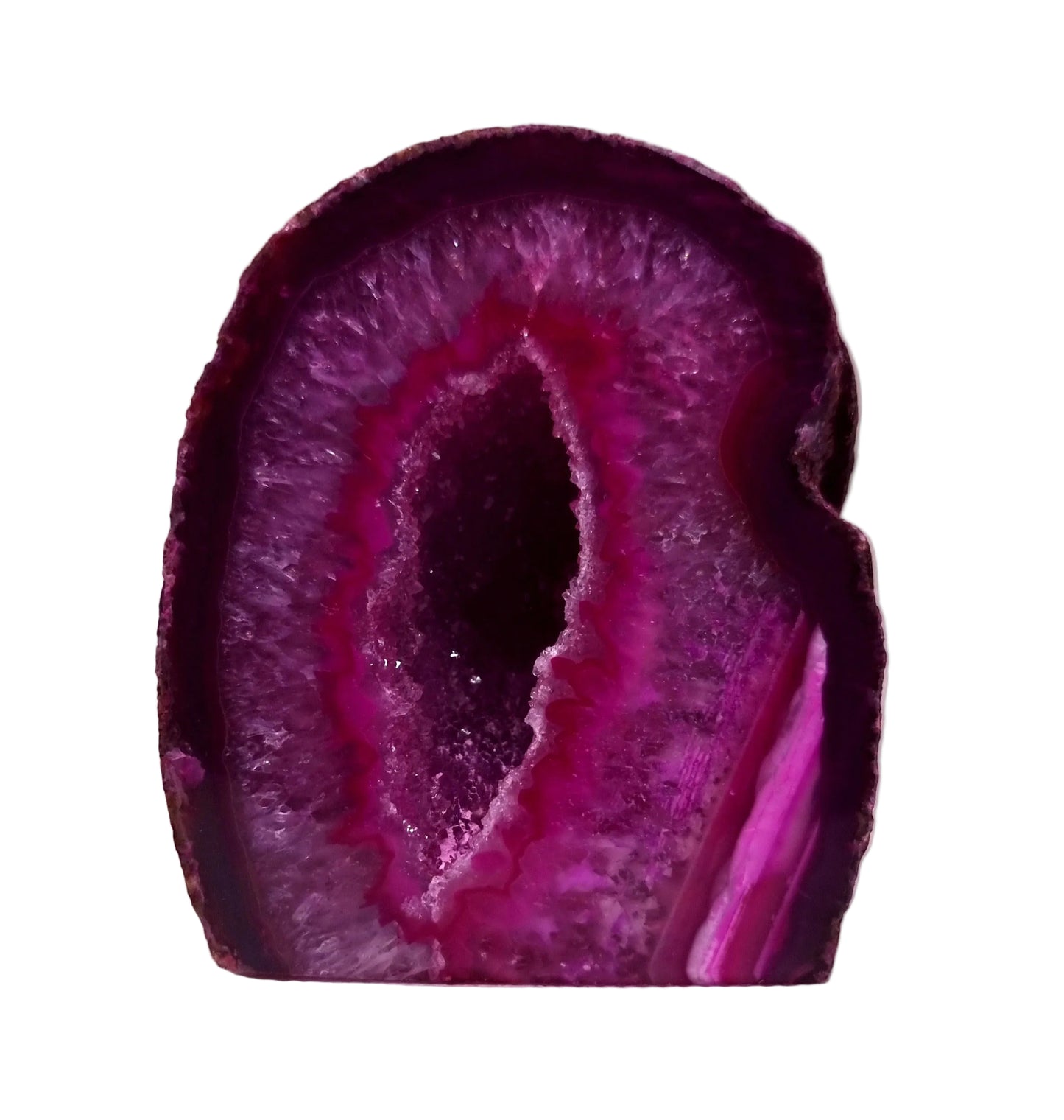 PINK AGATE GEODE 402 g - PASSION