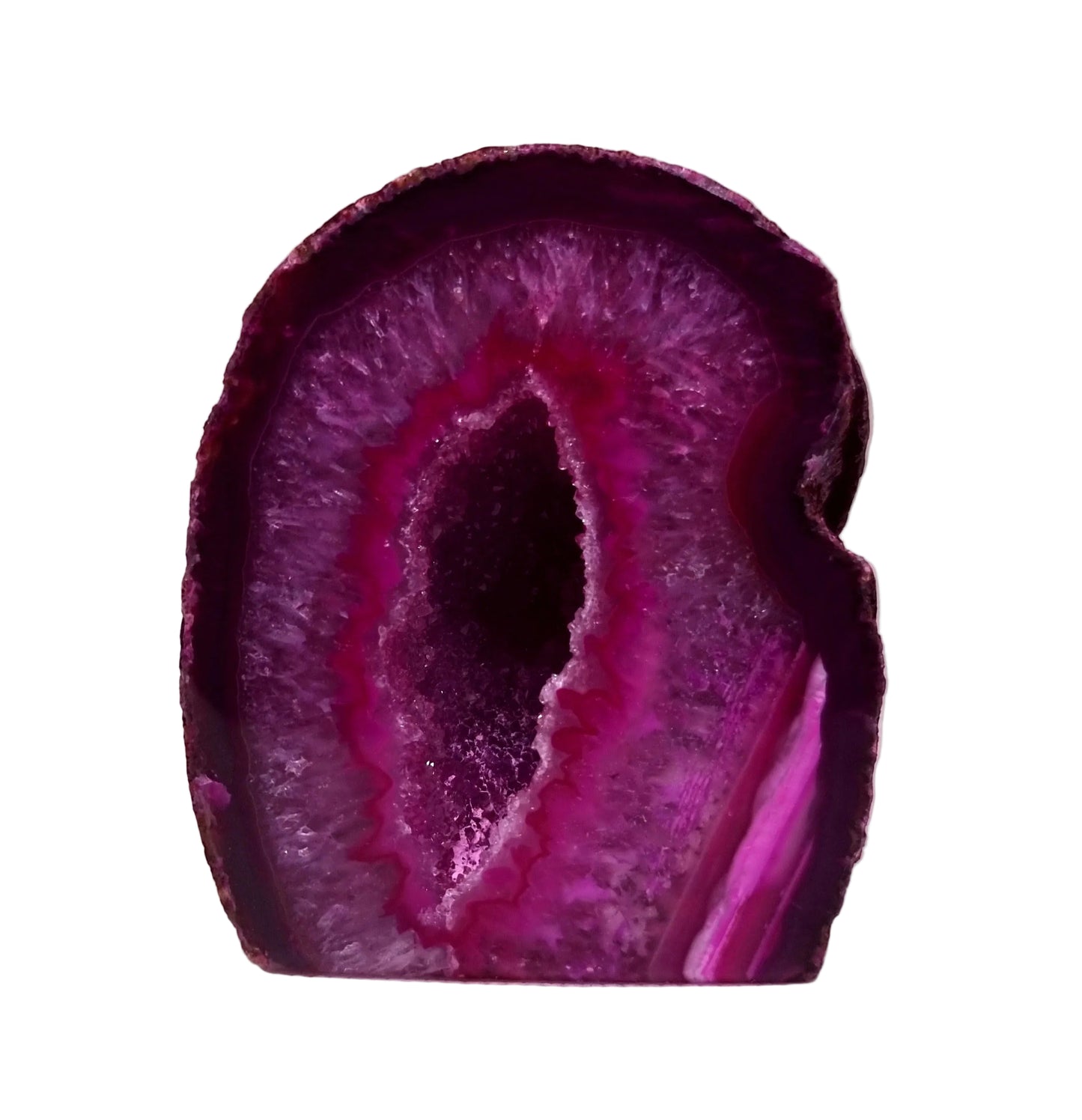 PINK AGATE GEODE 402 g - PASSION