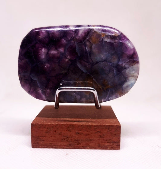 POLISHED WATERMELON FLUORITE FREEFORM 68 g - MENTAL CLARITY