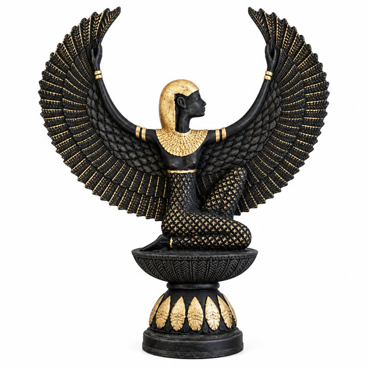 EGYPTIAN ISIS GODDESS STATUE LRG