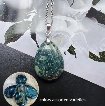 KAMBAMBA JASPER PENDANT NECKLACE - PEACE & TRANQUILITY