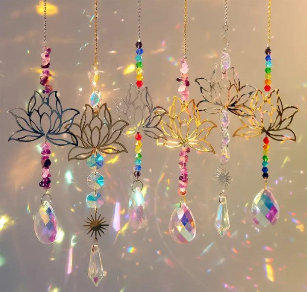 Lotus Suncatchers - Wildlings Crystals South Africa